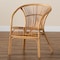 Baxton Studio Murai Modern Bohemian Natural Brown Rattan Dining Chair 211-12765-ZORO - alternate 6